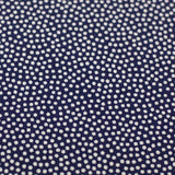 Baumwolle dotty dunkelblau