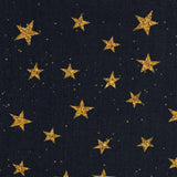 Baumwolle Stars black