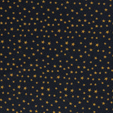 Baumwolle Stars black