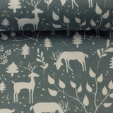 Baumwolljersey Mini Winter rauchblau