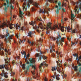 Viskose Flower Glitch Poplin Stretch
