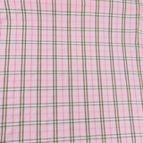 Baumwolle rosa braun kariert
