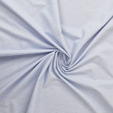 Baumwolle gestreift weiß / blau