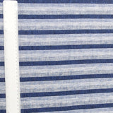 Viskose Leinen stripes blue