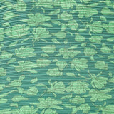 Plissee Jersey Green Flower