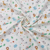 Baumwolle Poplin Animal Zoo