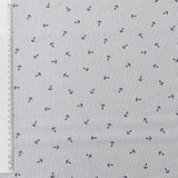 Baumwolle Poplin Anchor blue