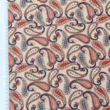 Baumwolle cream paisley