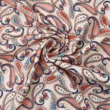 Baumwolle cream paisley