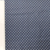 Baumwolle satin blue dots