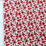 Baumwolle satin Mohn