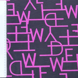 Punta soft print LETTERS lila