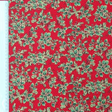 Baumwolle Stechpalme rot