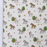 Baumwolljersey Einhorn Pferd