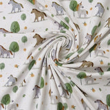 Baumwolljersey Einhorn Pferd