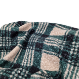 Boucle / Mantelstoff grün / schwarz