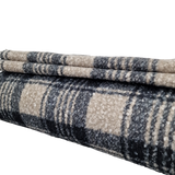 Boucle / Mantelstoff weiß / schwarz