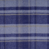 Mantelstoff / Mantelflausch karo blau