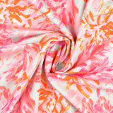 Baumwoll Satin painting flowers
