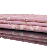 Baumwolle rosa mit Blumen