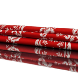 Baumwolle Poplin rote Ranken