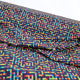 Poplin mit buntem Muster