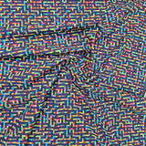 Poplin mit buntem Muster