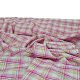 Seersucker pink grün kariert