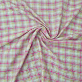 Seersucker pink grün kariert