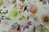 Chiffon Blumenmuster Schmetterlinge bunt