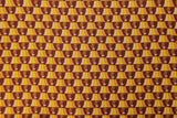 Viskose Druck braun 70er Retro klein
