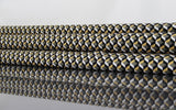 Viskose Druck schwarz oliv creme grafisch