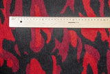 Jacquard Wolle rot/schwarz